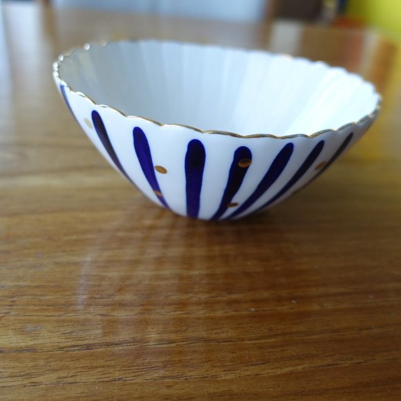 Anthropologie Bridget Bodenham blue gold bowl - Picture 3 of 15